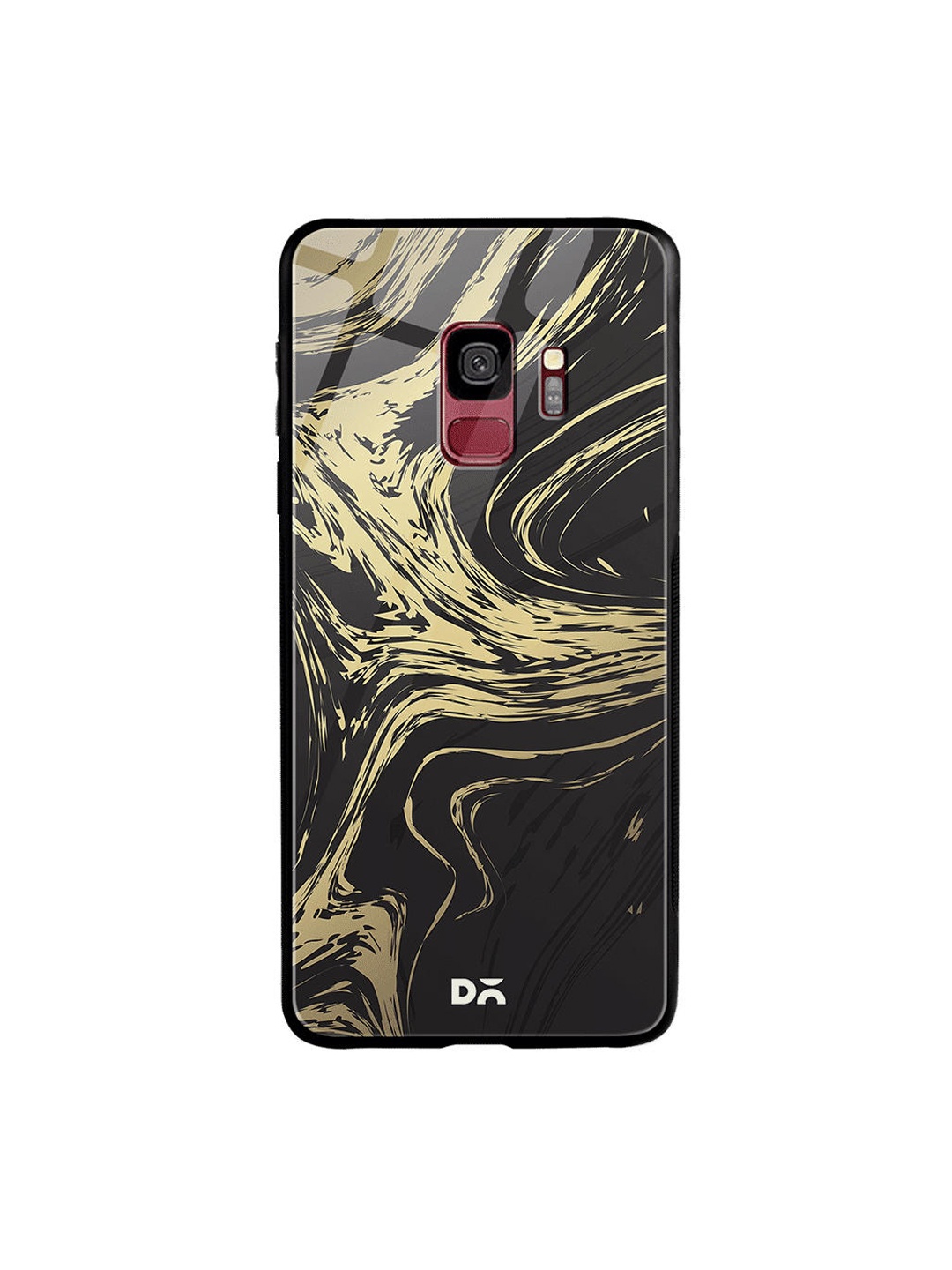 

DailyObjects Black & Yellow Marble Art Samsung Galaxy S9 Glass Case Cover