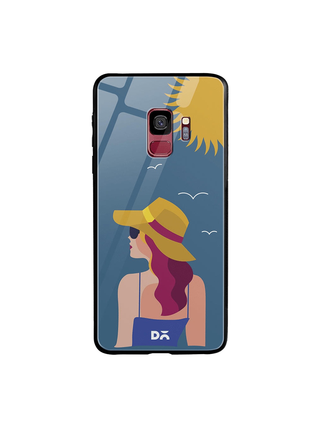 

DailyObjects Teal Blue & Yellow Sun Tan Samsung Galaxy S9 Glass Case Cover