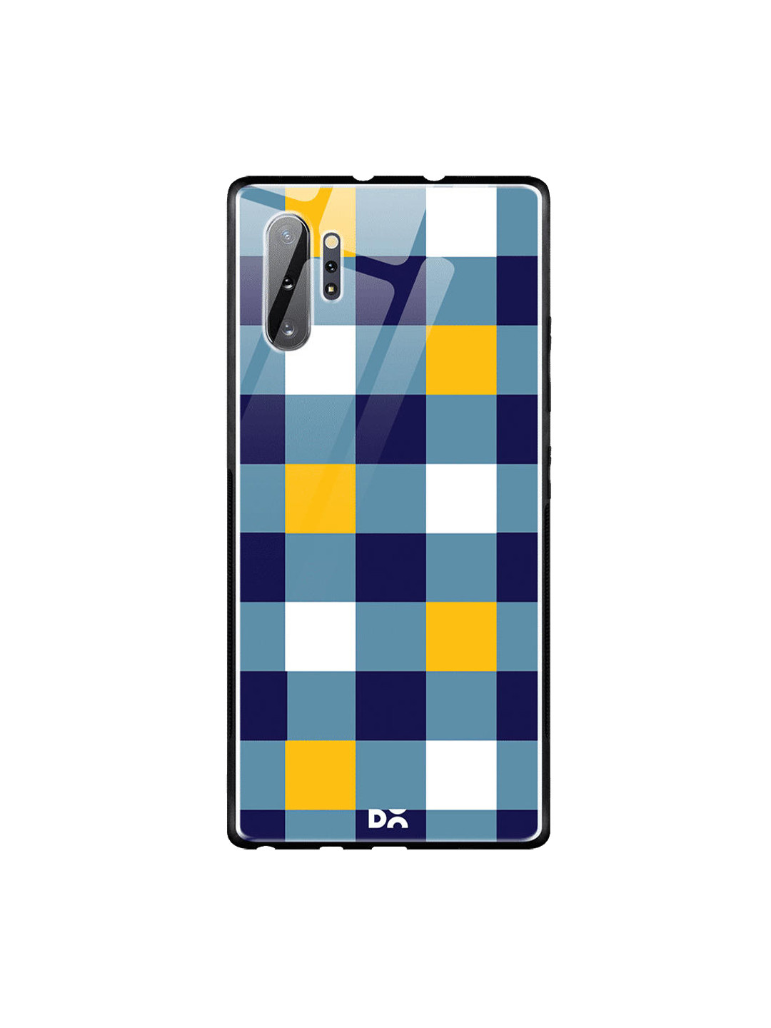 

DailyObjects Blue & Yellow Quartet Checks 1 Samsung Galaxy Note 10 Plus Glass Case Cover
