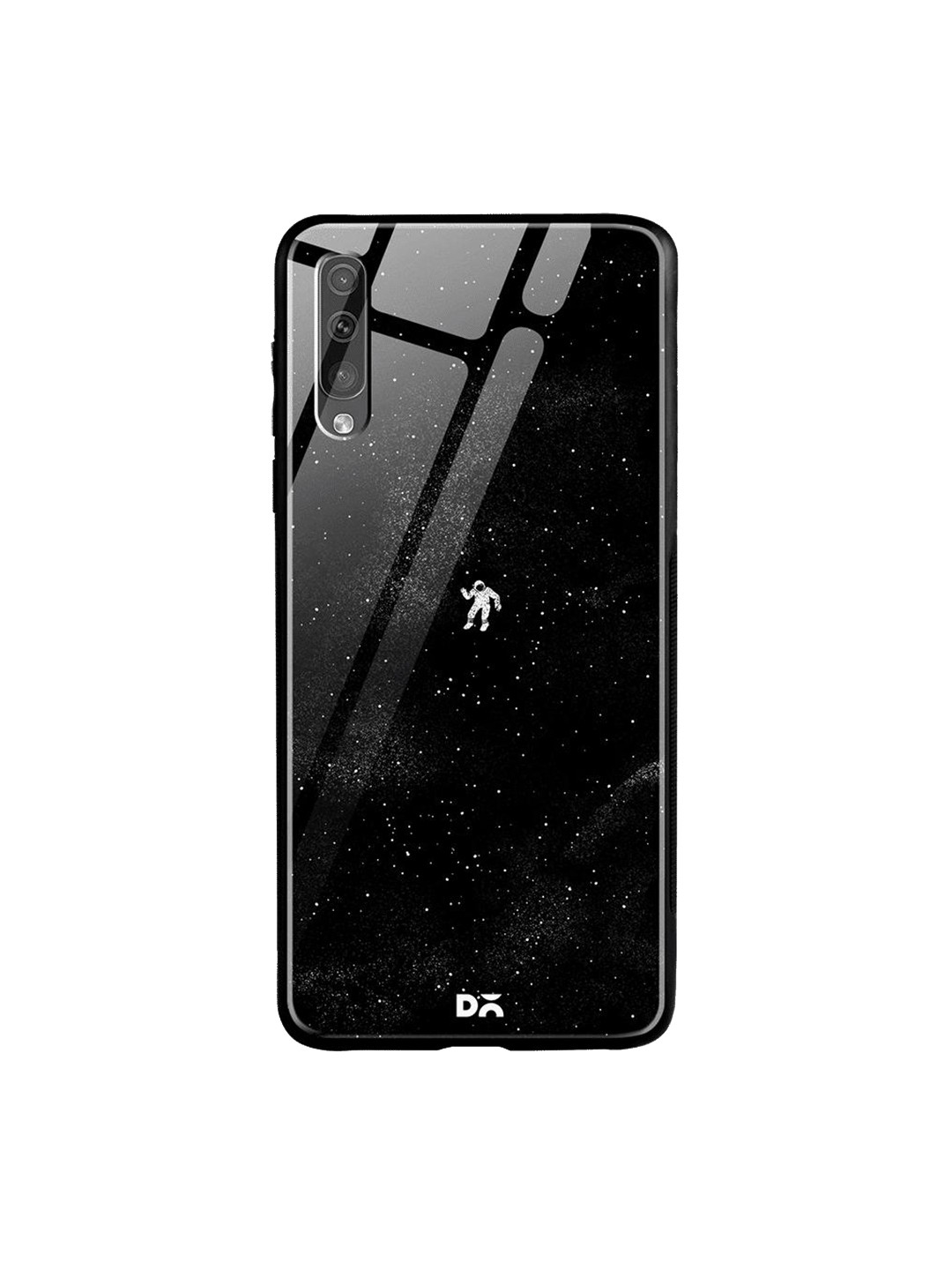

DailyObjects Black Gravity Samsung Galaxy A70S Glass Case Cover