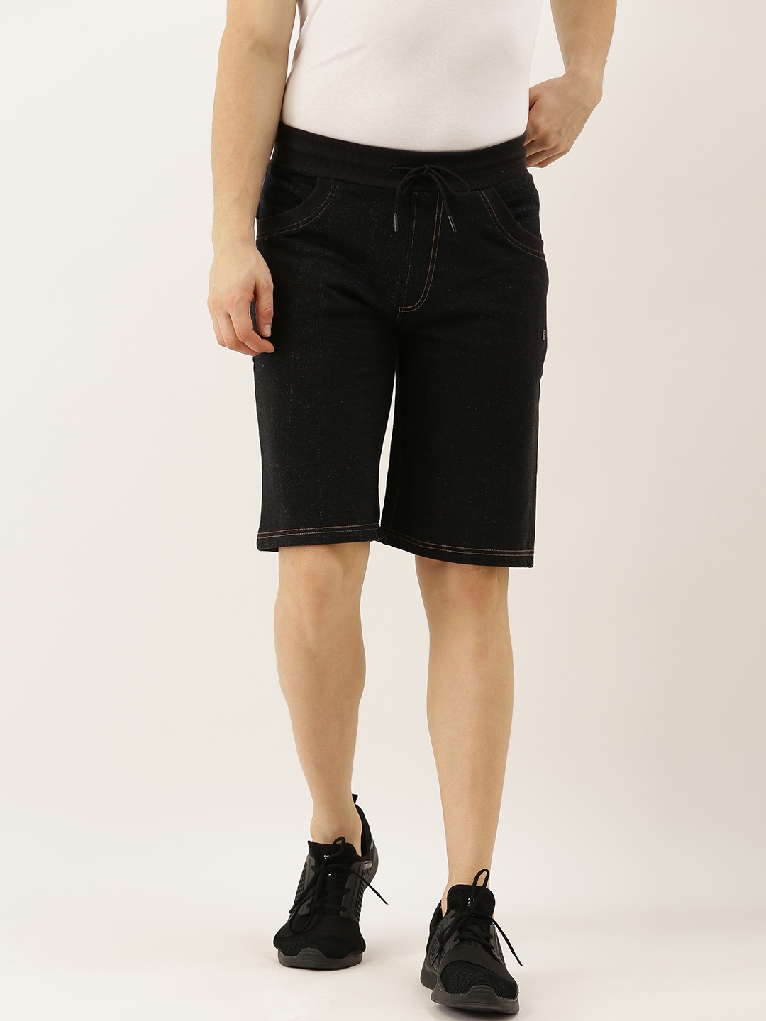 

Proline Active Men Black Solid Slim Fit Sports Shorts