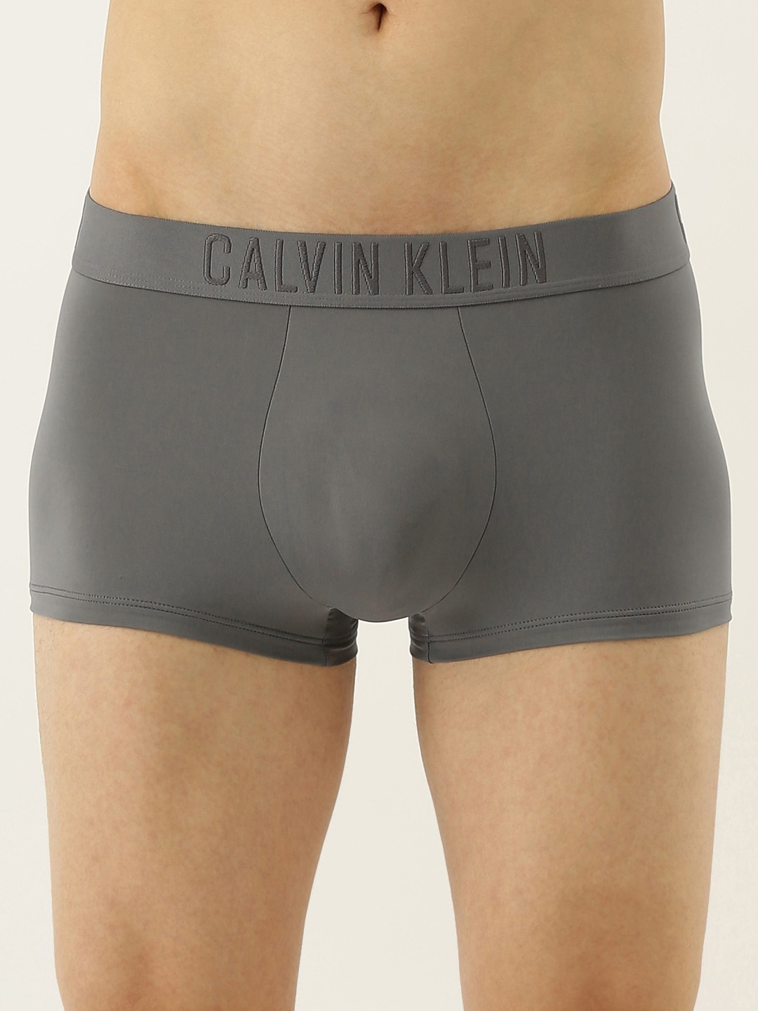 

Calvin Klein Underwear Men Grey Solid Low Rise Trunk NB13045GS-5GS