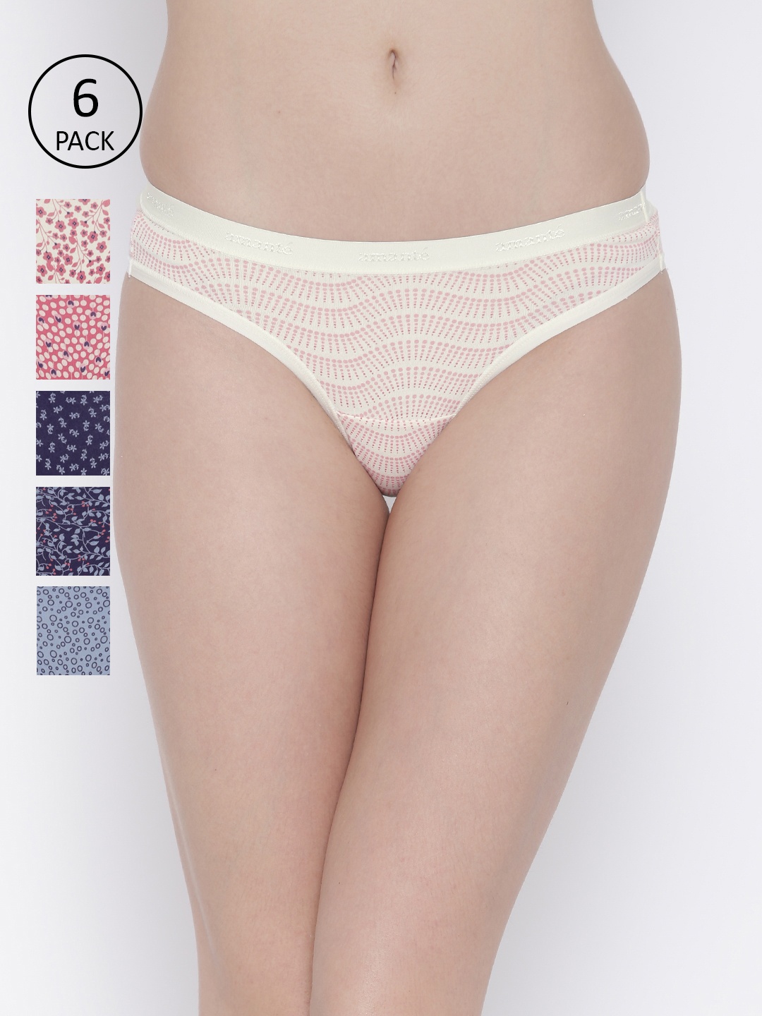 

Amante Women Pack Of 6 Printed Bikini Briefs 1283843-1-1283835-1, Blue