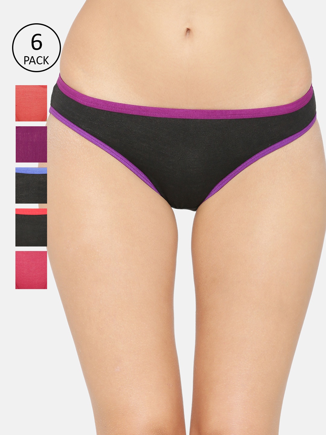 

ABELINO Women Pack of 5 Assorted Briefs