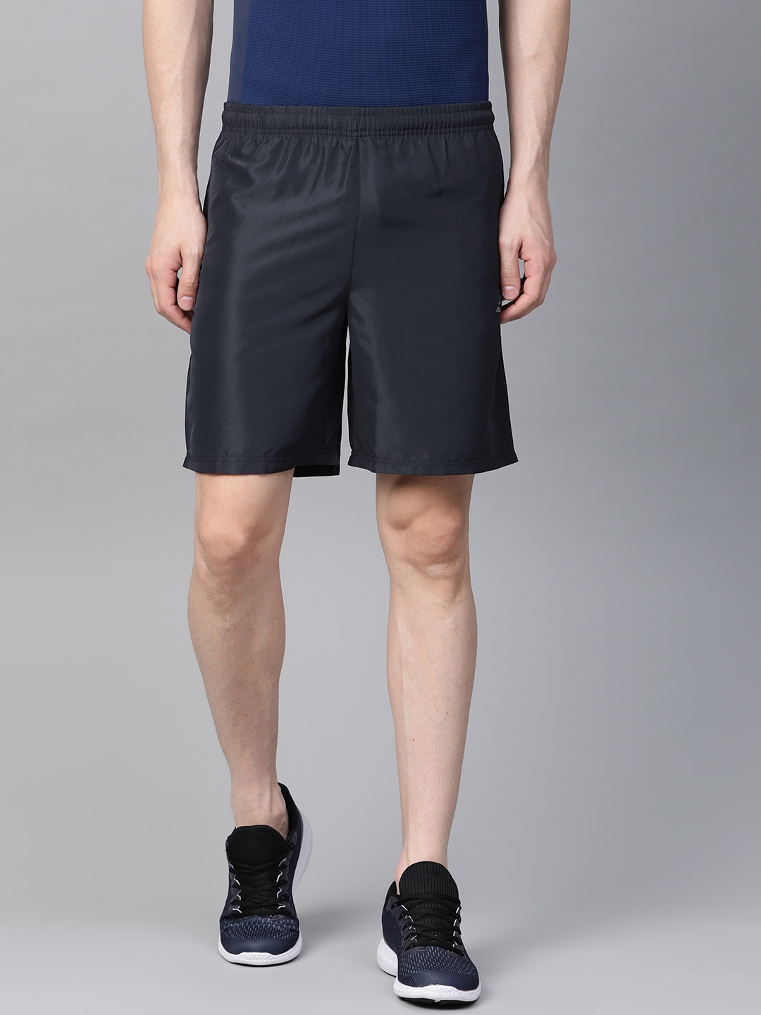 

Alcis Men Navy Blue Solid Slim Fit Training Shorts