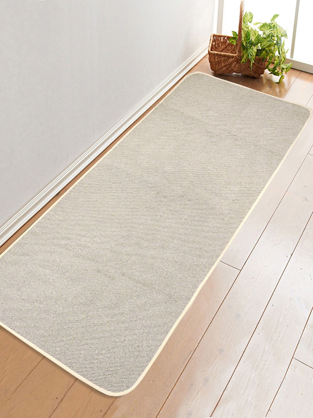 

Saral Home Grey Solid Woven Cotton Anti-Skid Yoga Mat