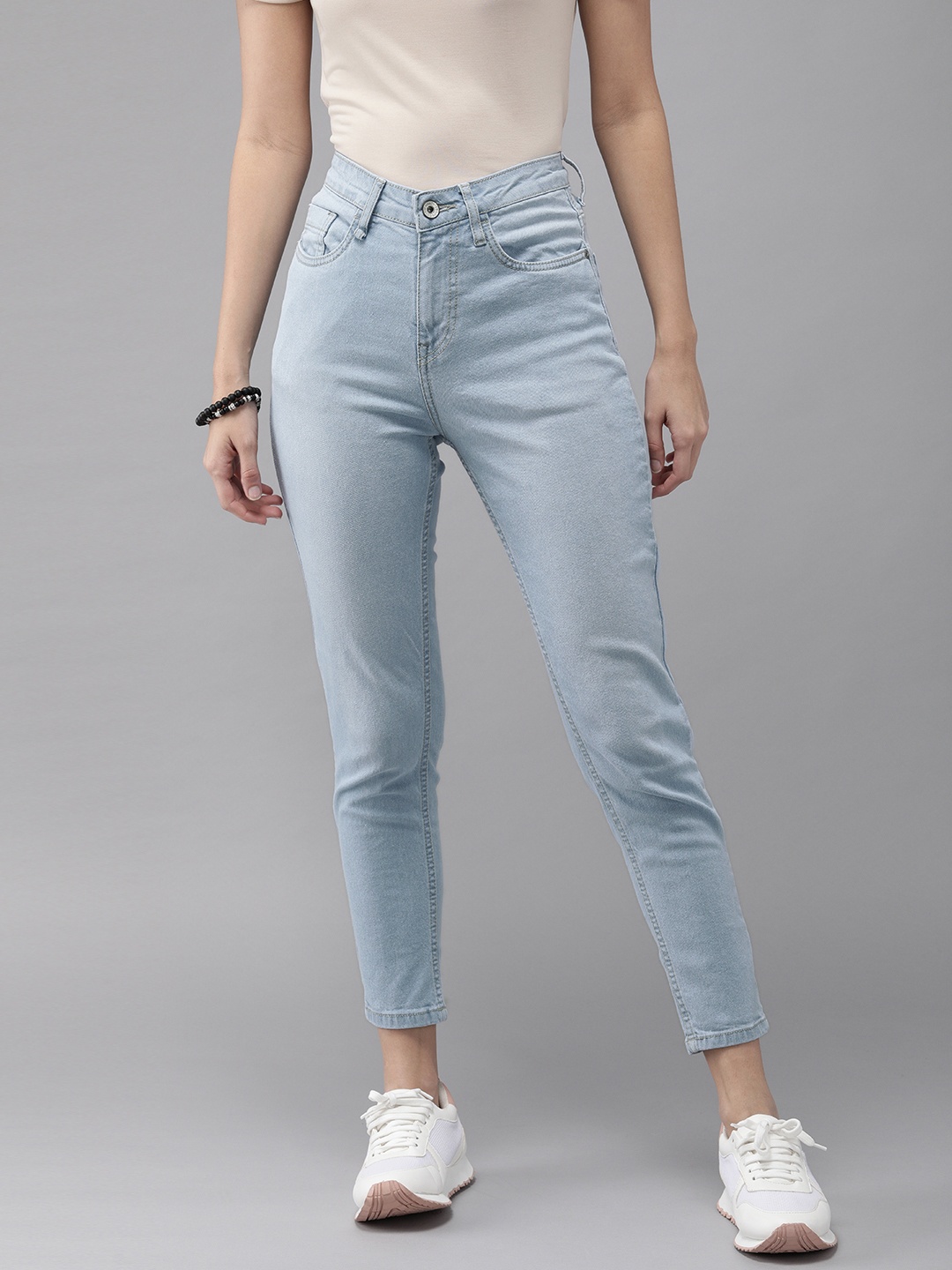 

Roadster Women Blue Skinny Fit High-Rise Clean Look Stretchable Jeans