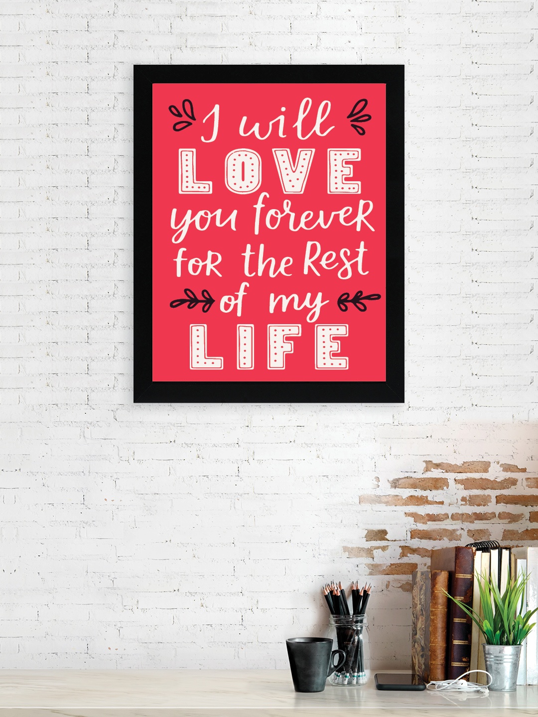 

nest ART Red & White Printed Paper Plane Quotes Framed Wall Art