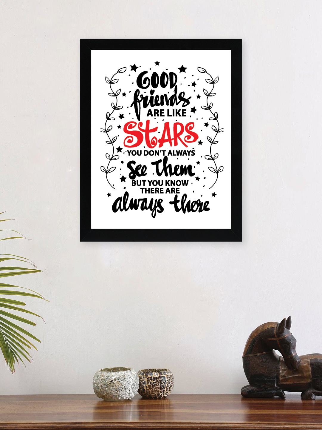

nest ART White & Black Paper Plain Print Quotes Framed Wall Art