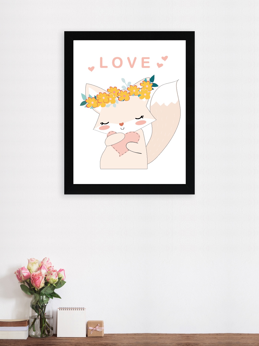 

nest ART Pink & Yellow Paper Plain Print Quotes Framed Wall Art