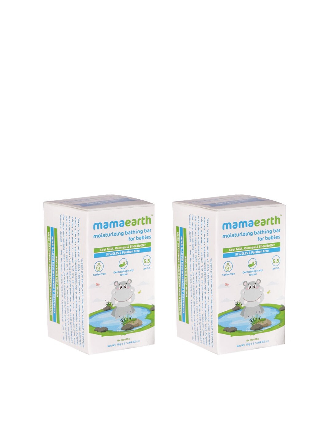 

Mamaearth Sustainable Kids Set of 4 Moisturizing Bathing Bar, White