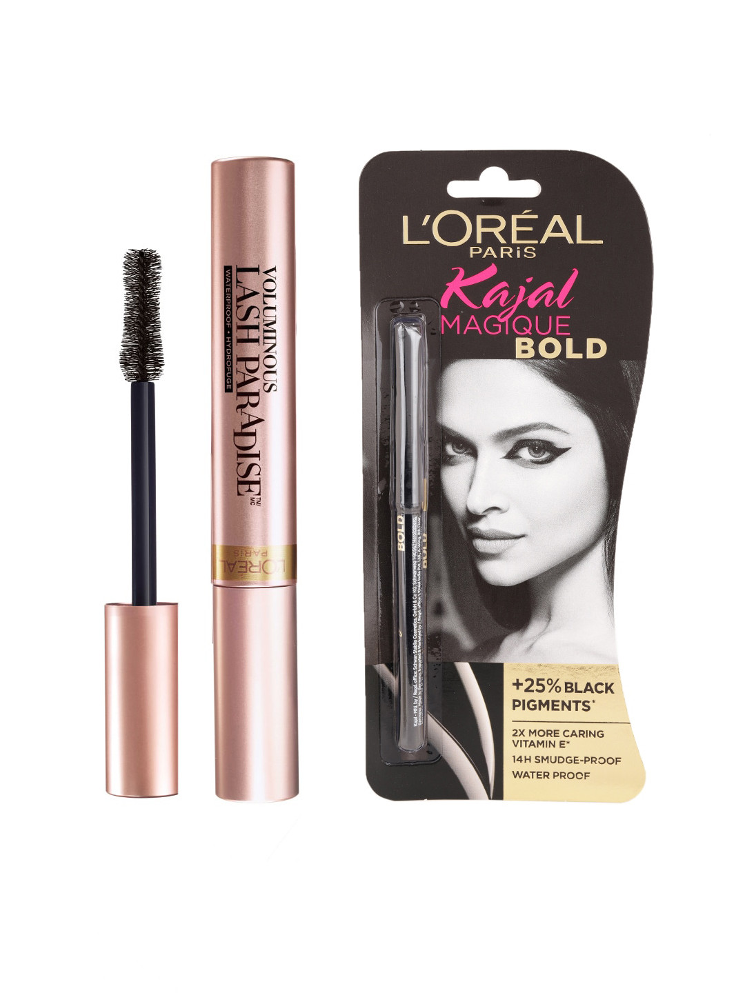 

LOreal Paris Set Of Kajal & Mascara, Black