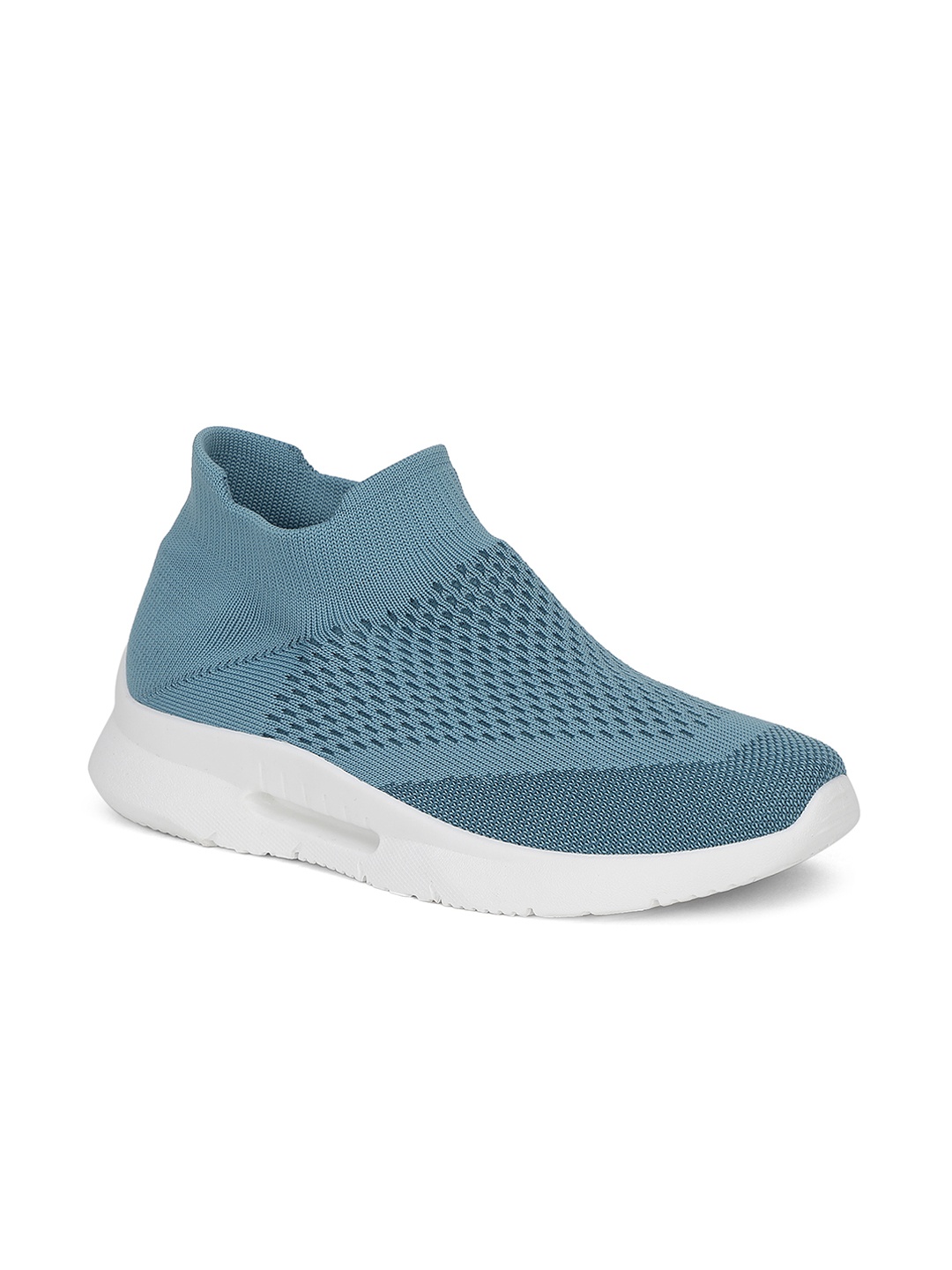 

Khadims Women Blue Woven Design Slip-On Sneakers