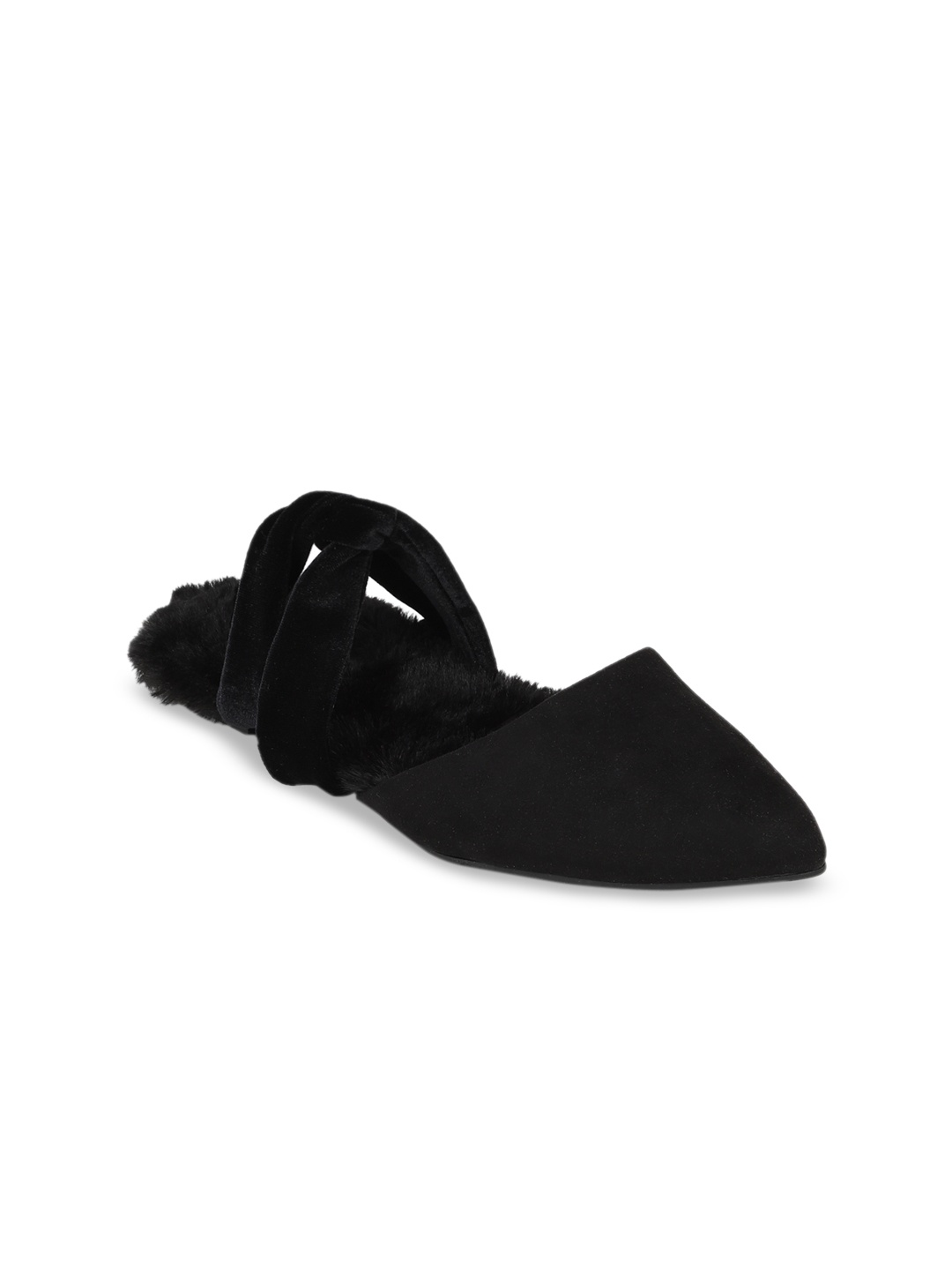 

AMERICAN EAGLE OUTFITTERS Women Black Solid Mules