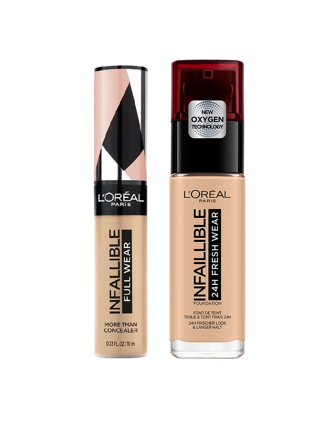 

LOreal Women Set of Infallible Fresh Wear Foundation & Infallible Full Wear Concealer, Beige