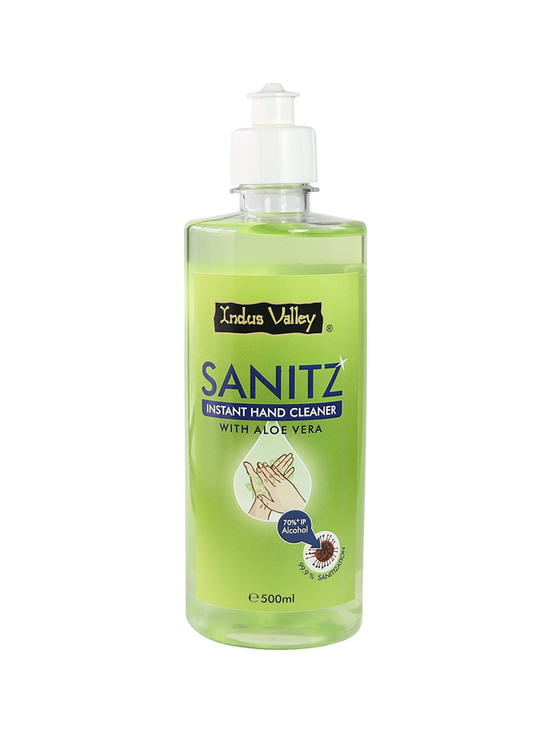 

Indus Valley Instant Hand Cleaner Sanitizer with Aloevera- Green 500ml