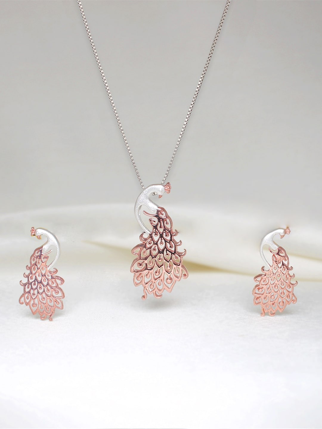 

GIVA Rose Gold-Plated & 925 Stamped Sterling Silver Royal Peacock Set