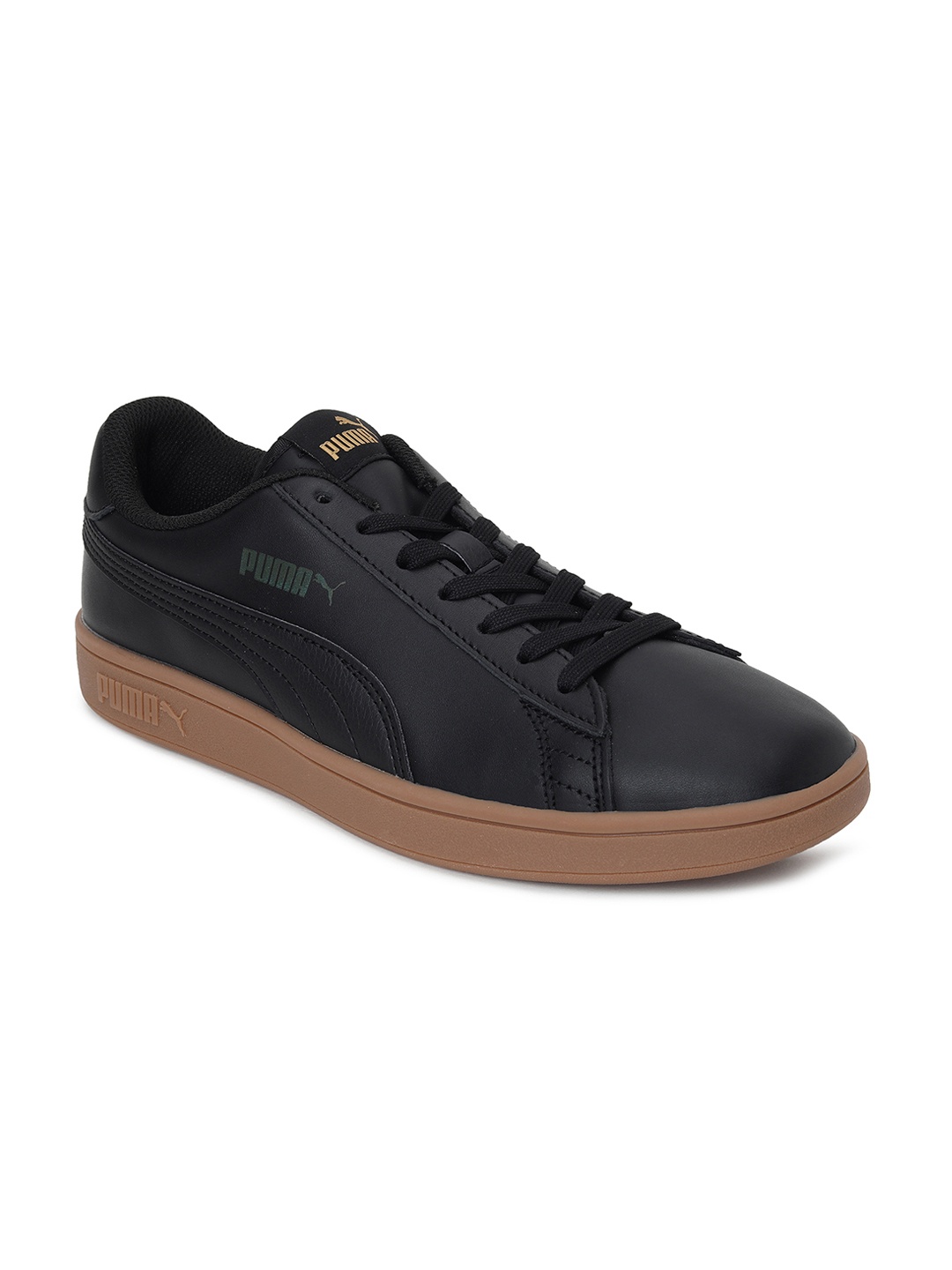 

Puma Unisex Black Smash v2 L Plus Solid Sneakers