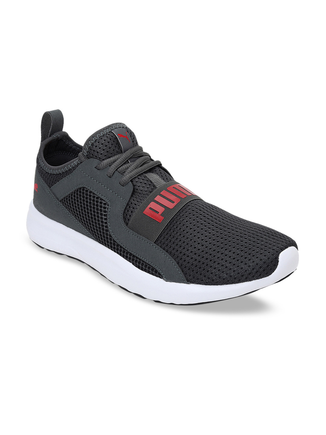 

Puma Men Grey Mesh Troy MU Sneakers