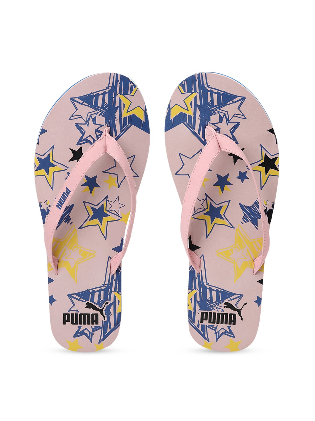 

Puma Women Pink & Blue Printed Thong Flip-Flops