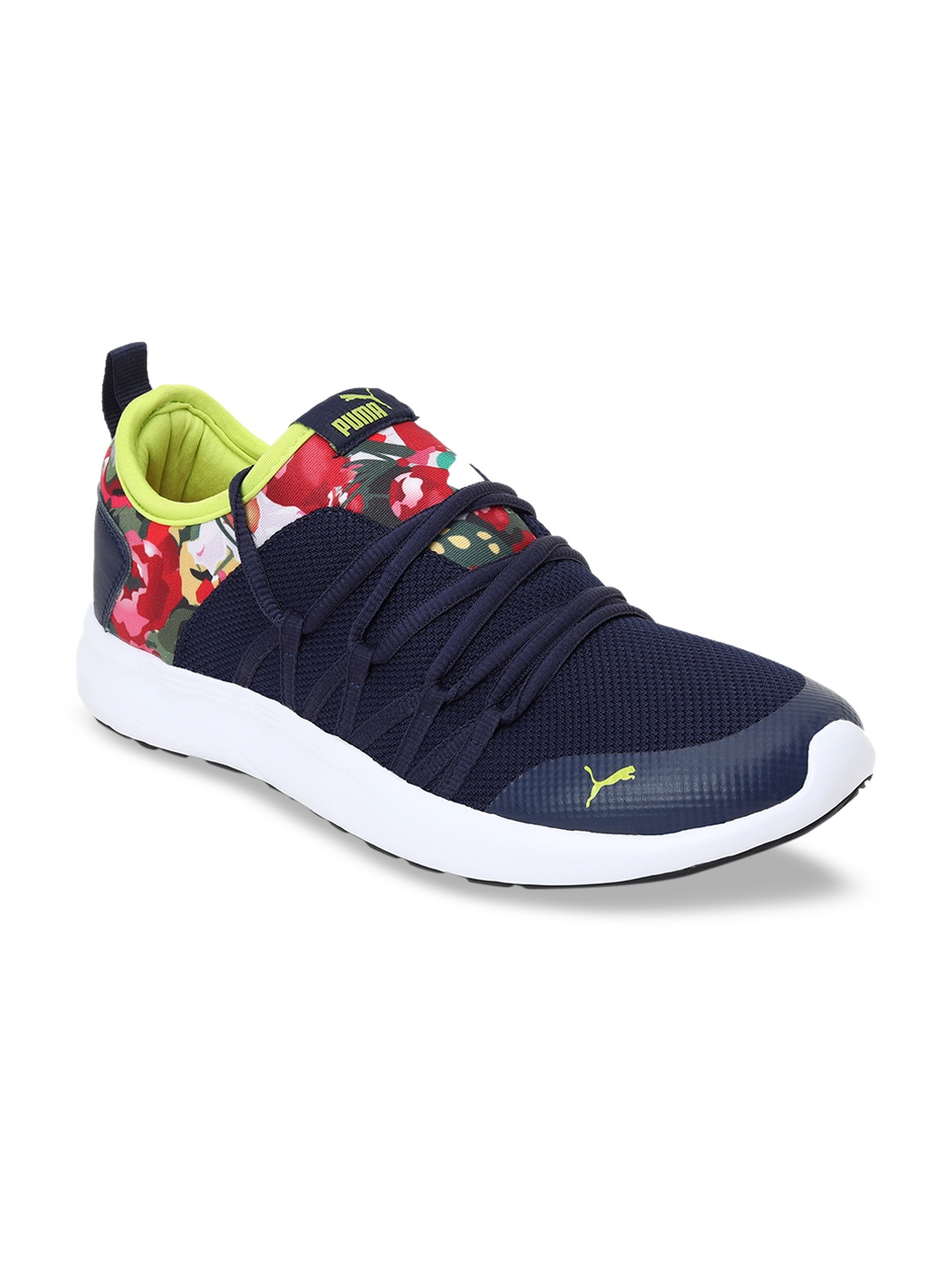

Puma Women Navy Blue Mesh Puma Floral Running Shoes