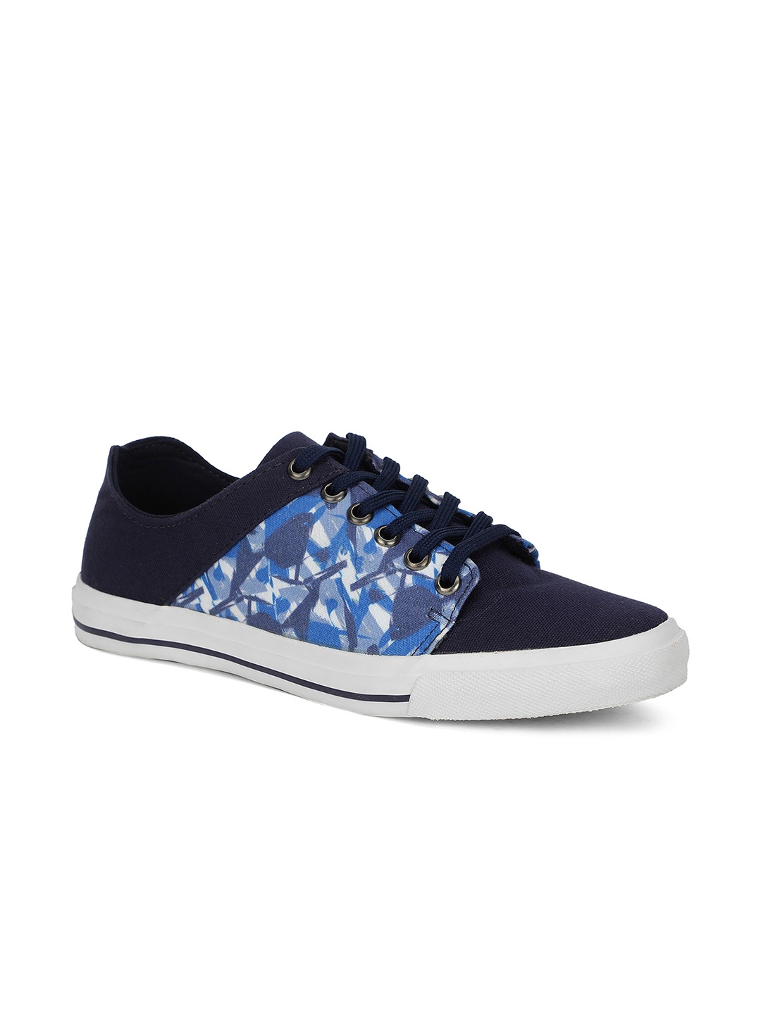

Khadims Men Navy Blue Colorblocked Sneakers