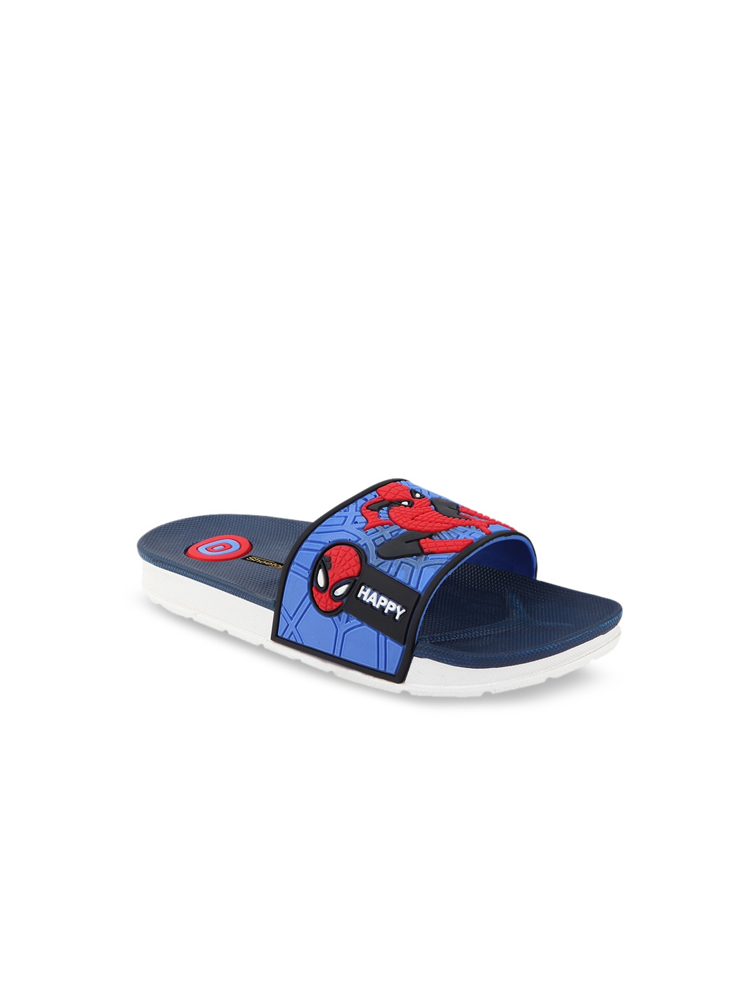 

Shoetopia Kids Blue & Red Spiderman Printed Sliders