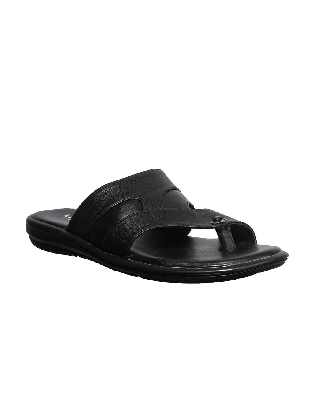 

Khadims Men Black Comfort Sandals