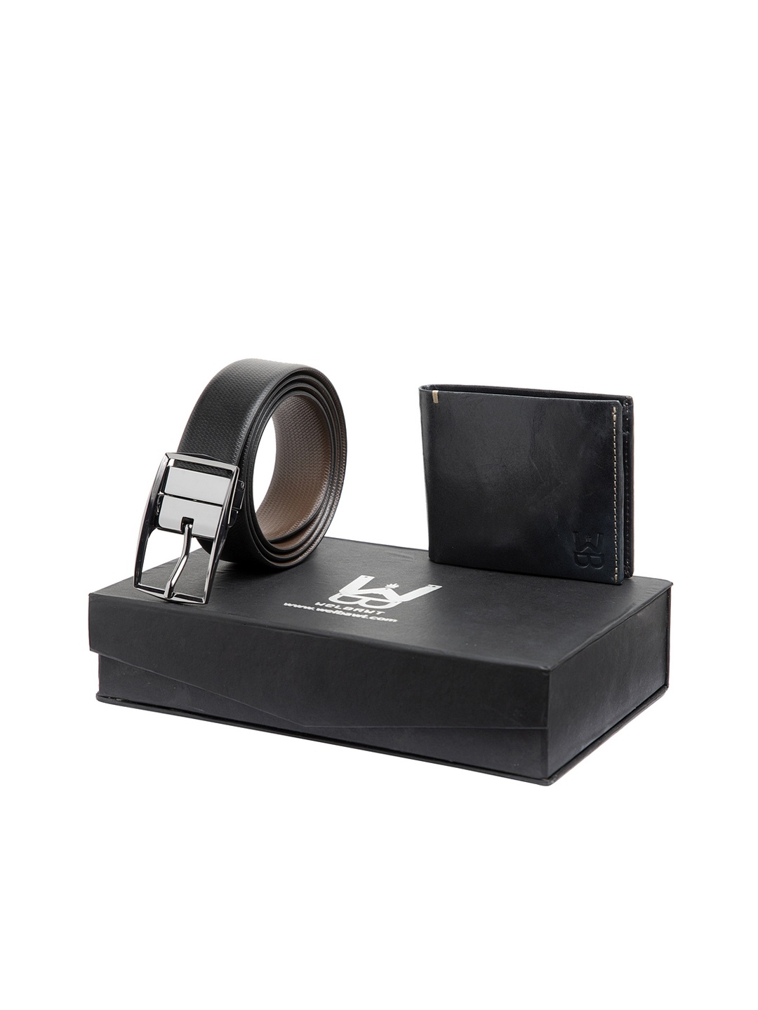 

WELBAWT Men Black Accessory Gift Set