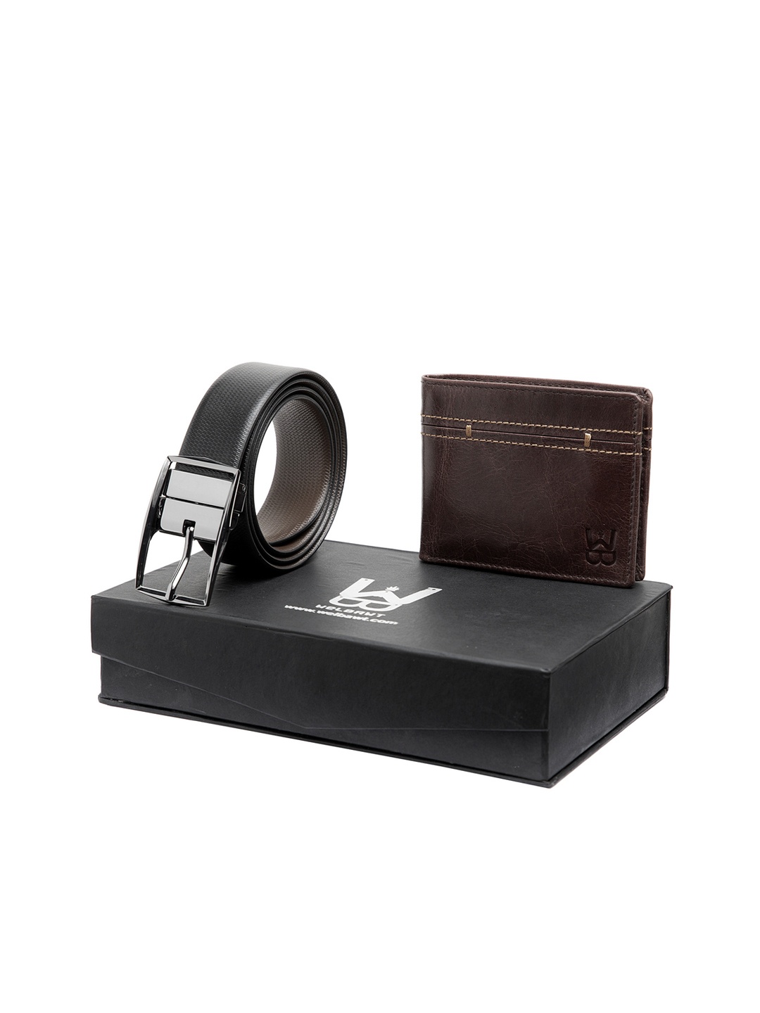 

WELBAWT Men Black & Brown Accessory Gift Set
