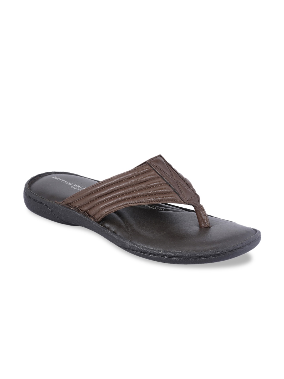 

Khadims Men Brown Comfort Sandals