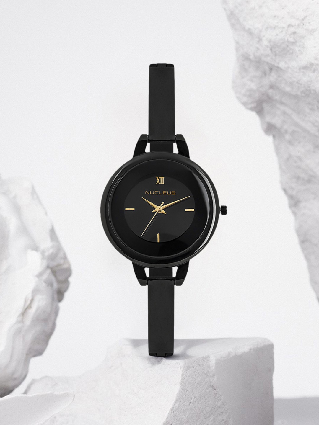 

Nucleus Women Black Analogue Watch NTLBMBii