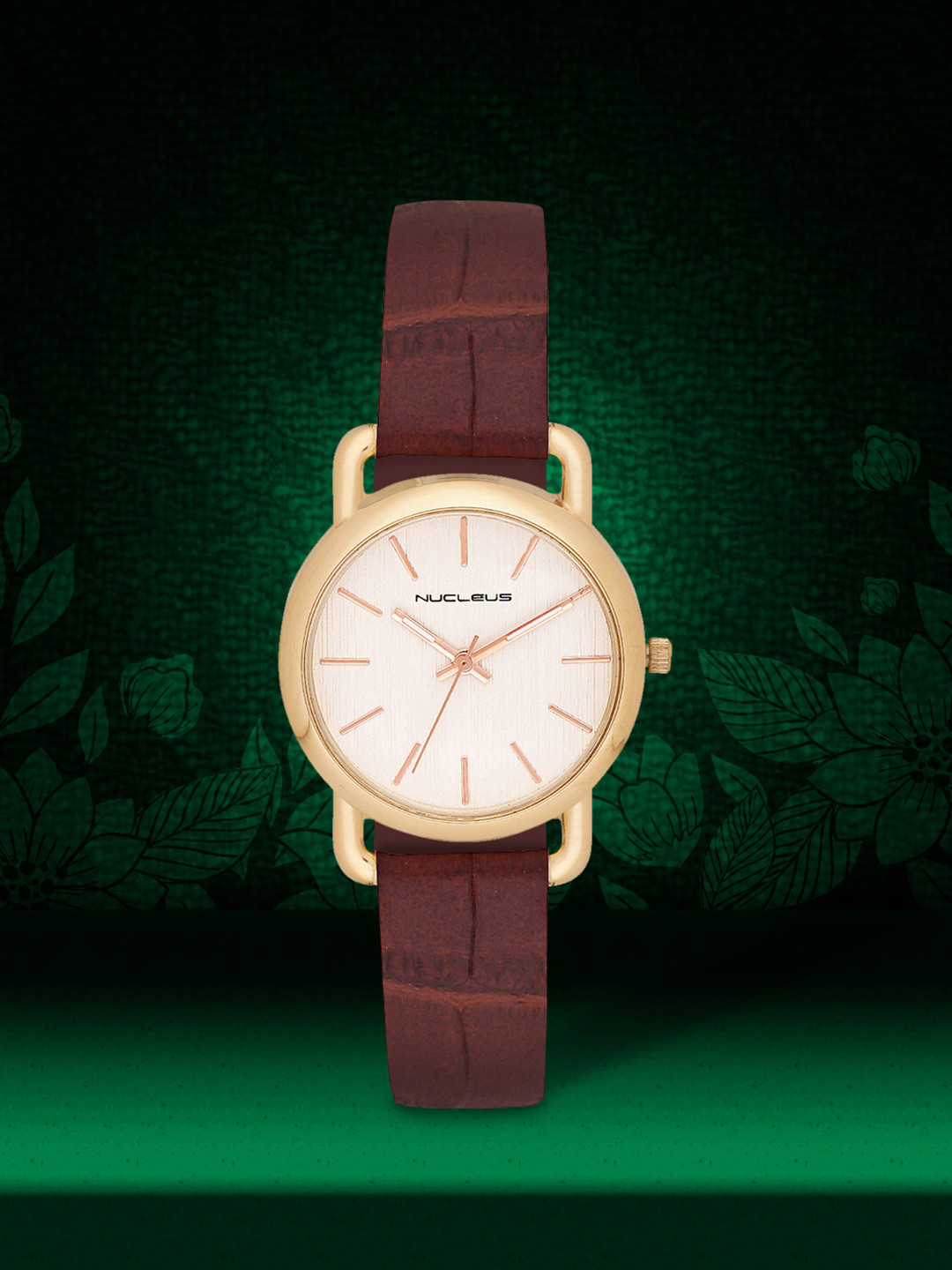

Nucleus Women White Analogue Watch NCKLRGWBi