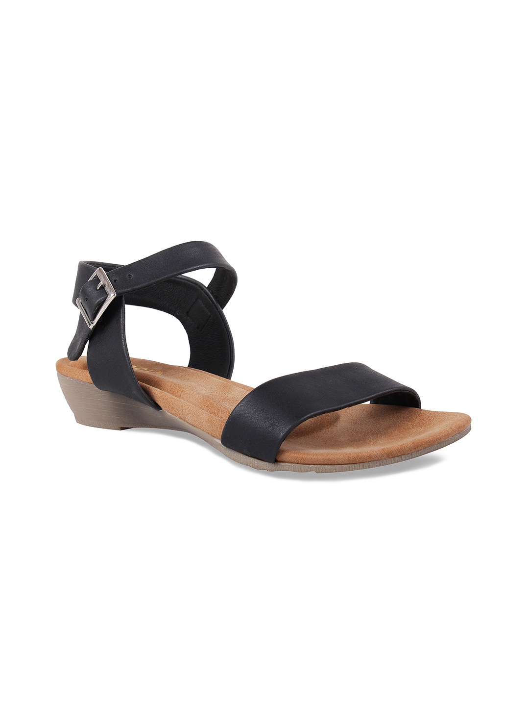 

Rocia Women Black Solid Open Toe Flats