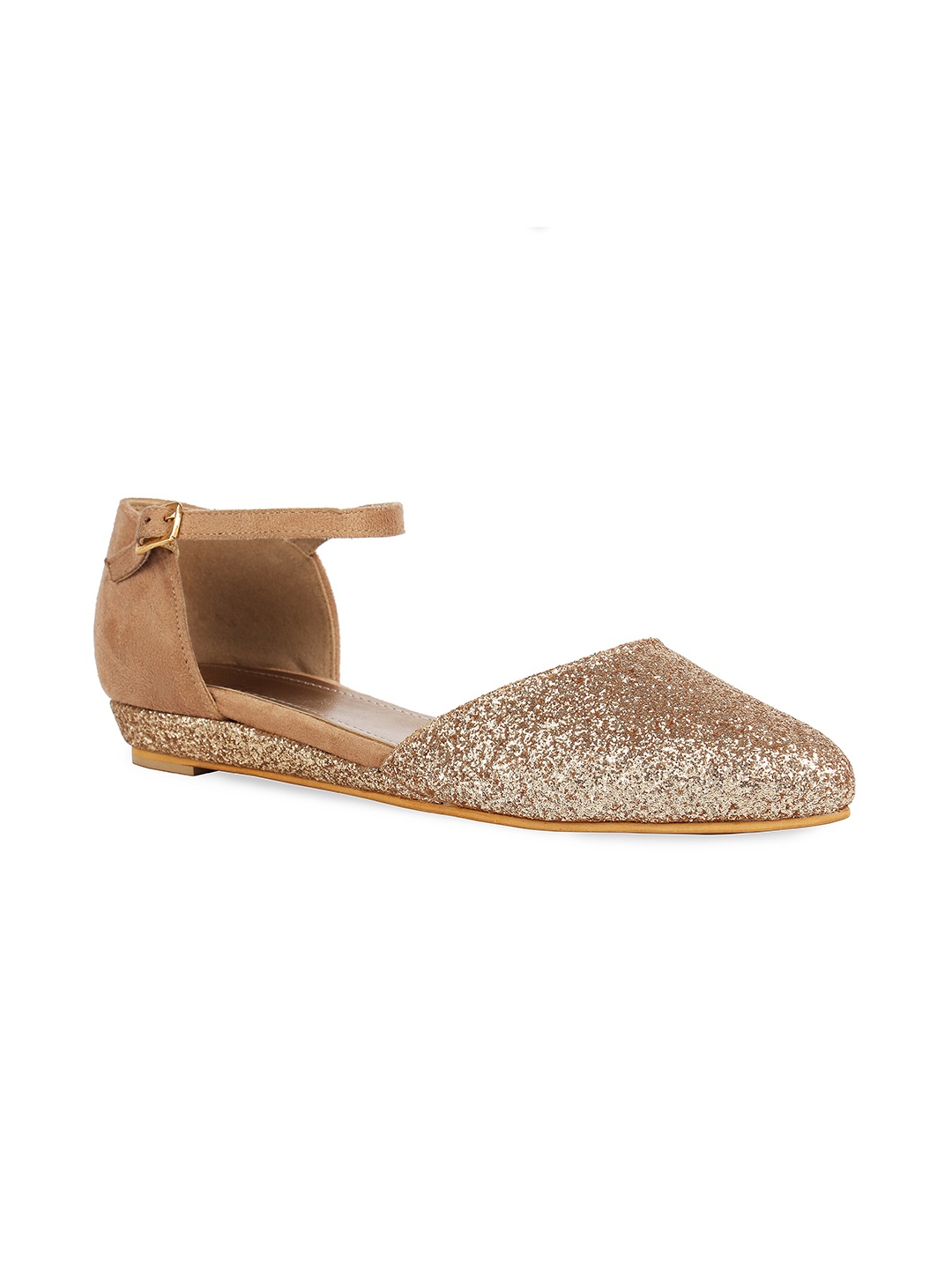 

Rocia Women Gold Embellished Ballerinas