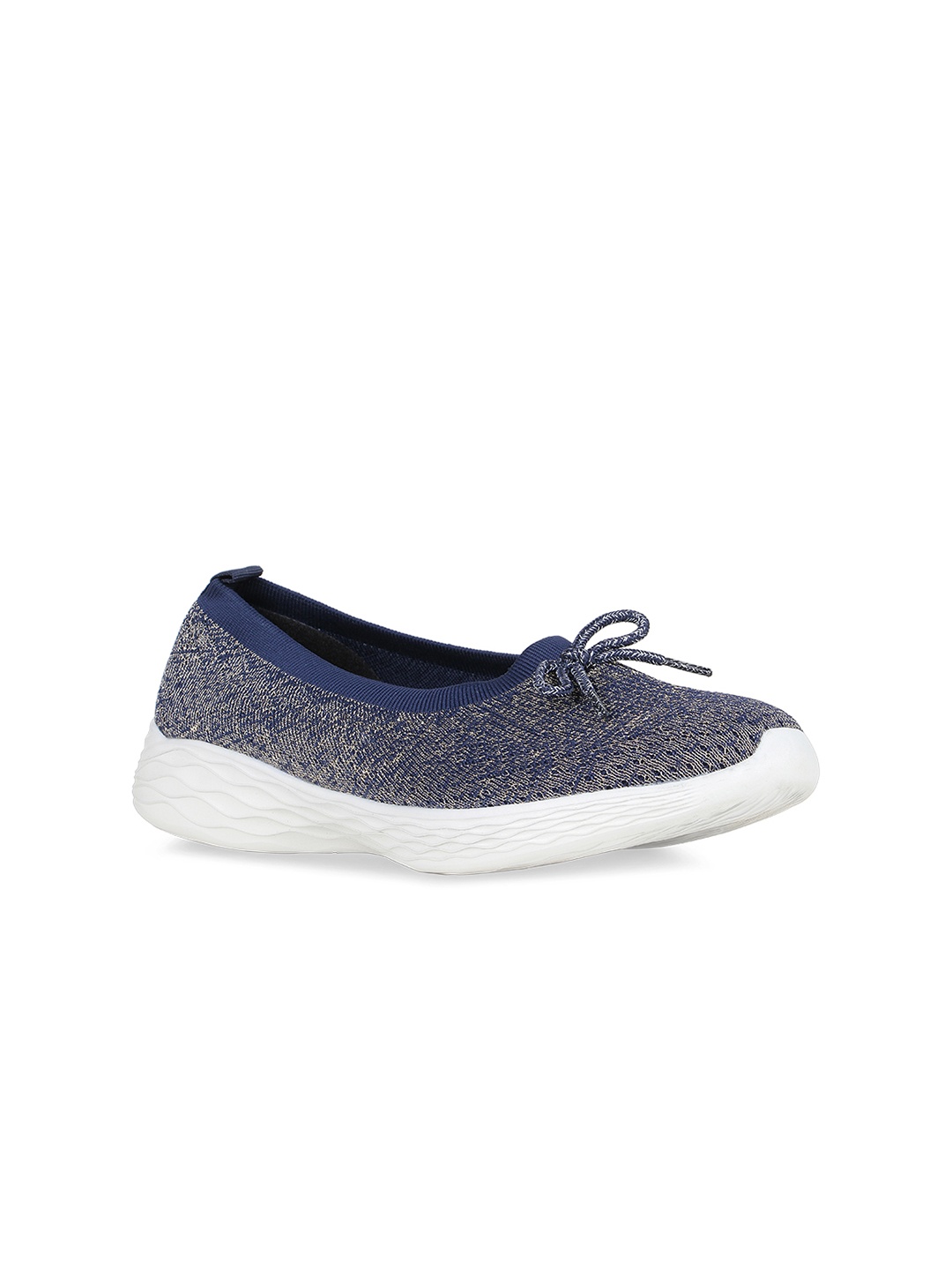 

Rocia Women Navy Blue Woven Design Slip-On Sneakers