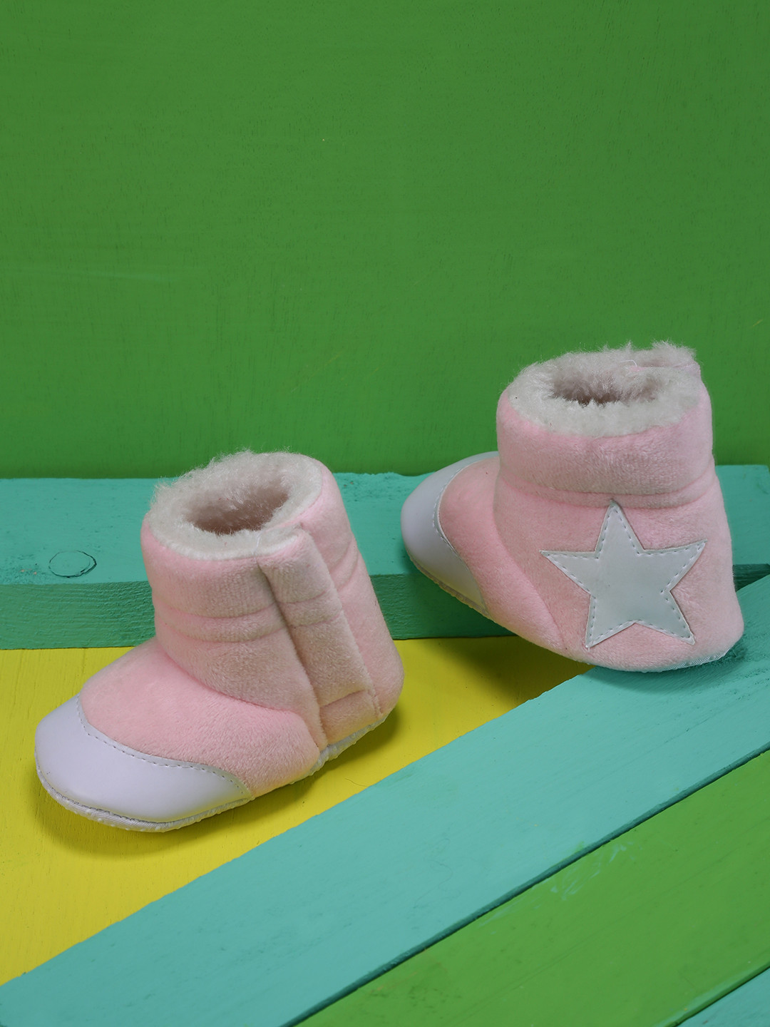 

CHiU Unisex Kids Pink Printed Textile Mid-Top Flat Boots