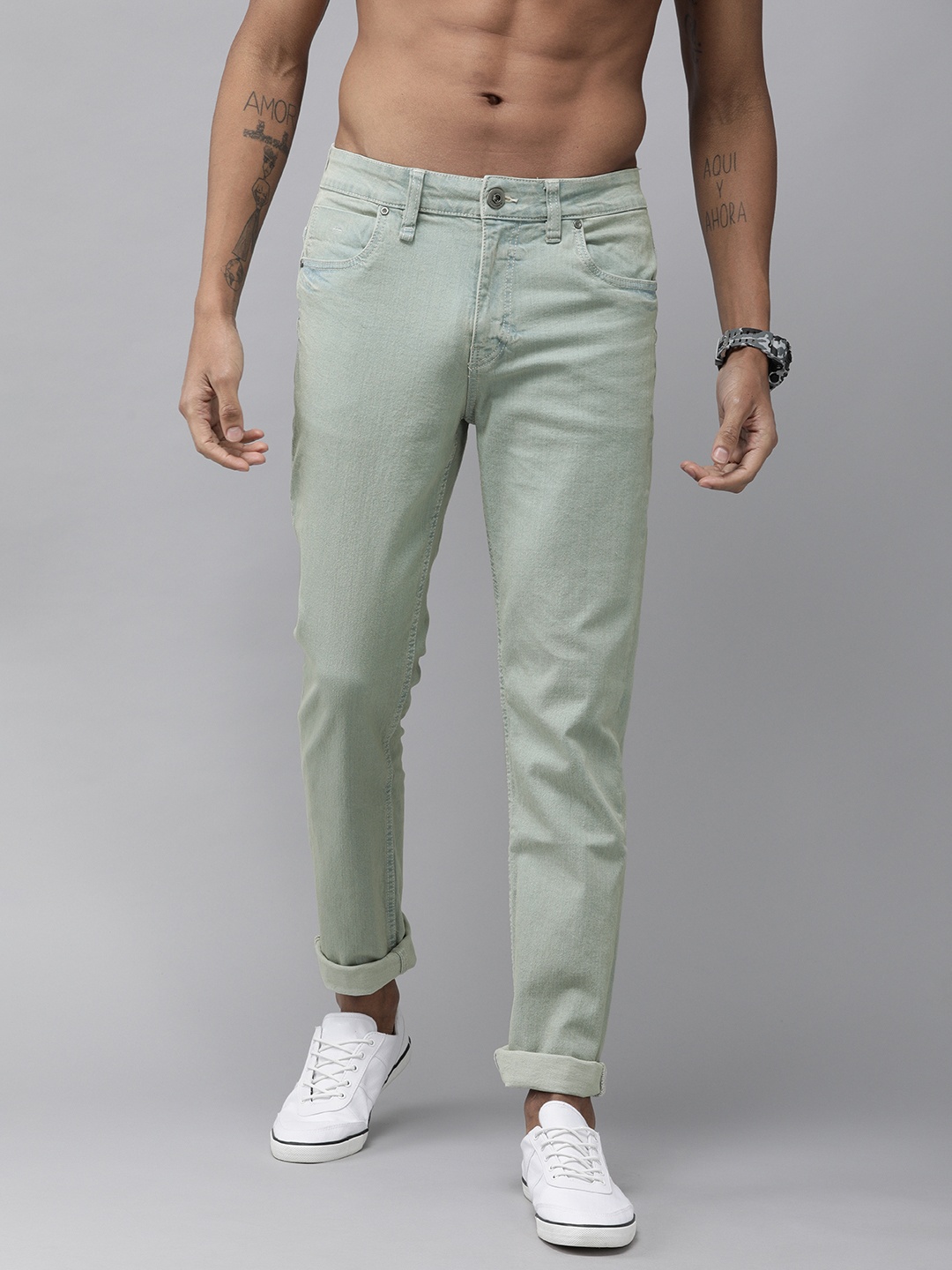 

Roadster Men Blue Slim Tapered Fit Mid-Rise Clean Look Jeans