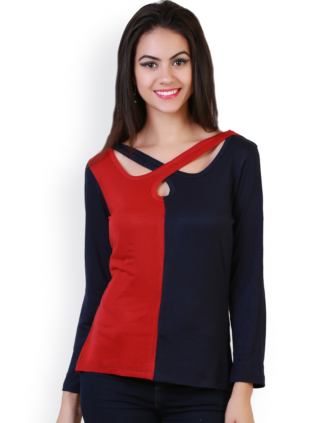 

Belle Fille Red & Blue Top