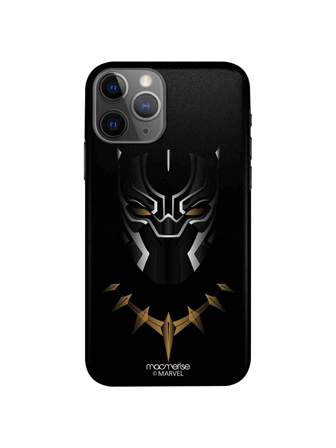 

macmerise Black & Gold-Toned Minimalistic Panther iPhone 11 Pro Max Case