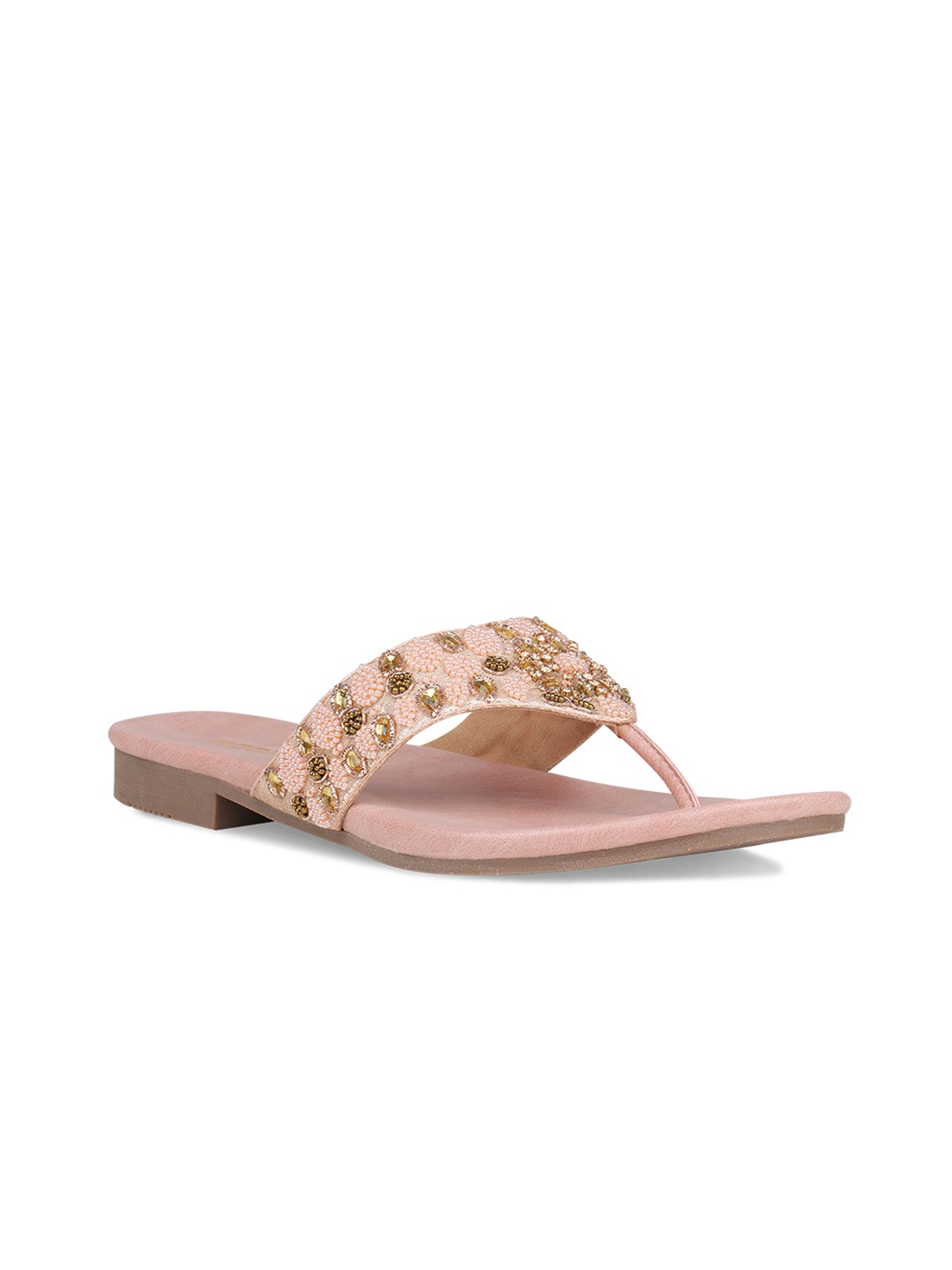 

Rocia Women Pink Embellished Open Toe Flats