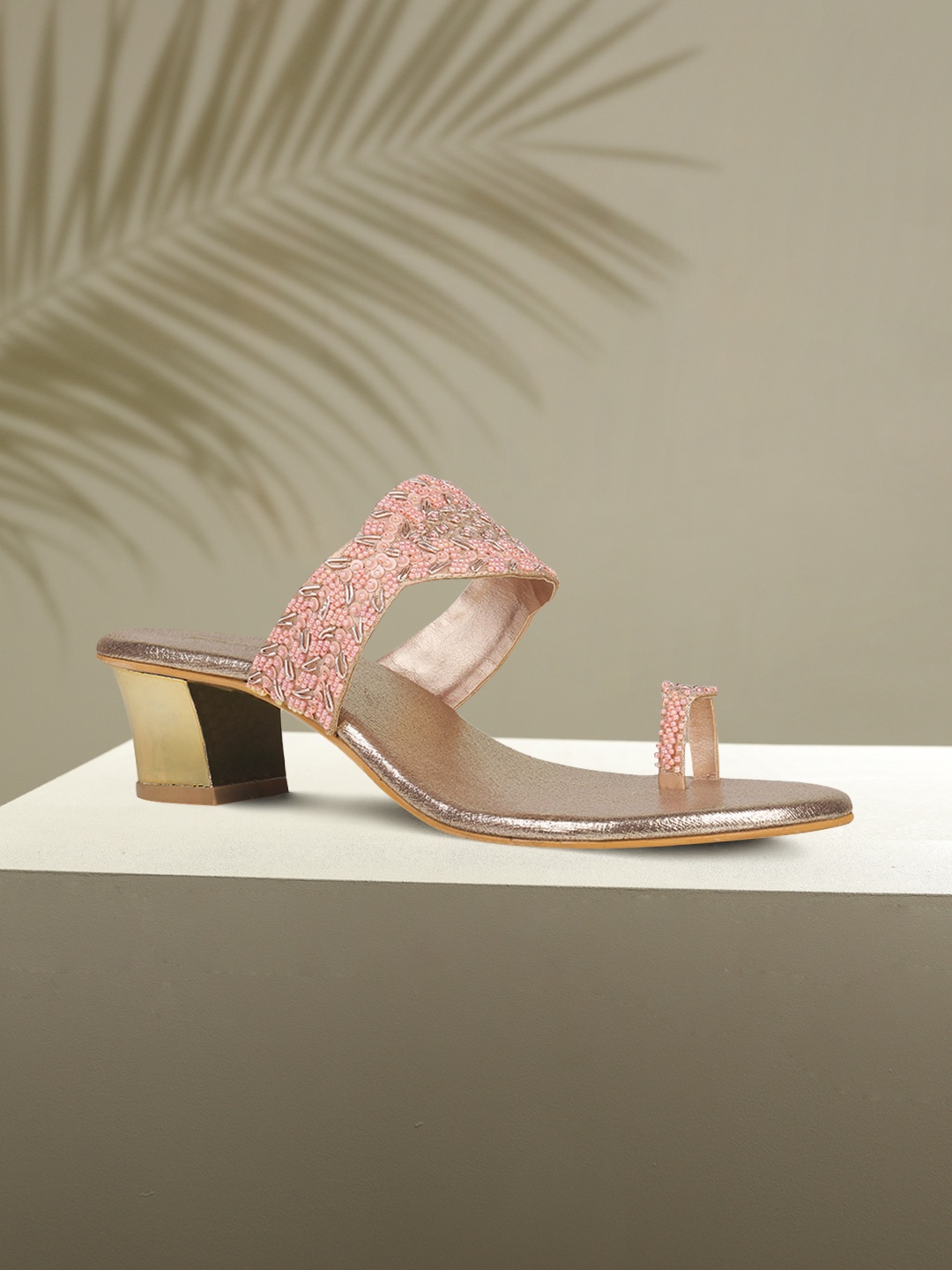 

Rocia Women Rose Gold Embellished Heels