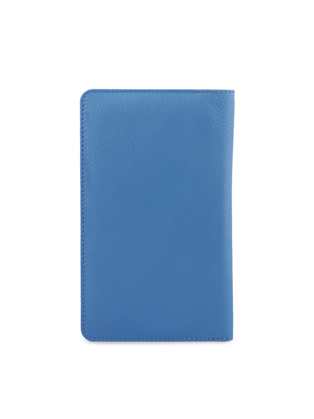 

Leather World Unisex Blue Textured Genuine Leather Passport Holder