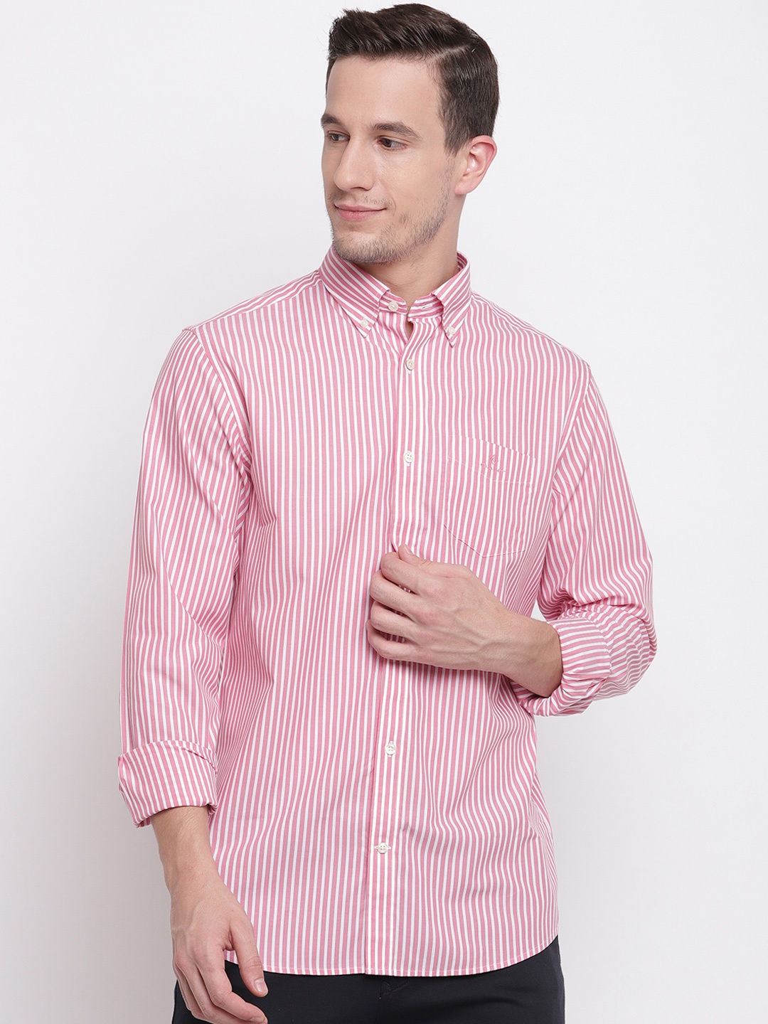 

GANT Men Red Regular Fit Striped Casual Shirt