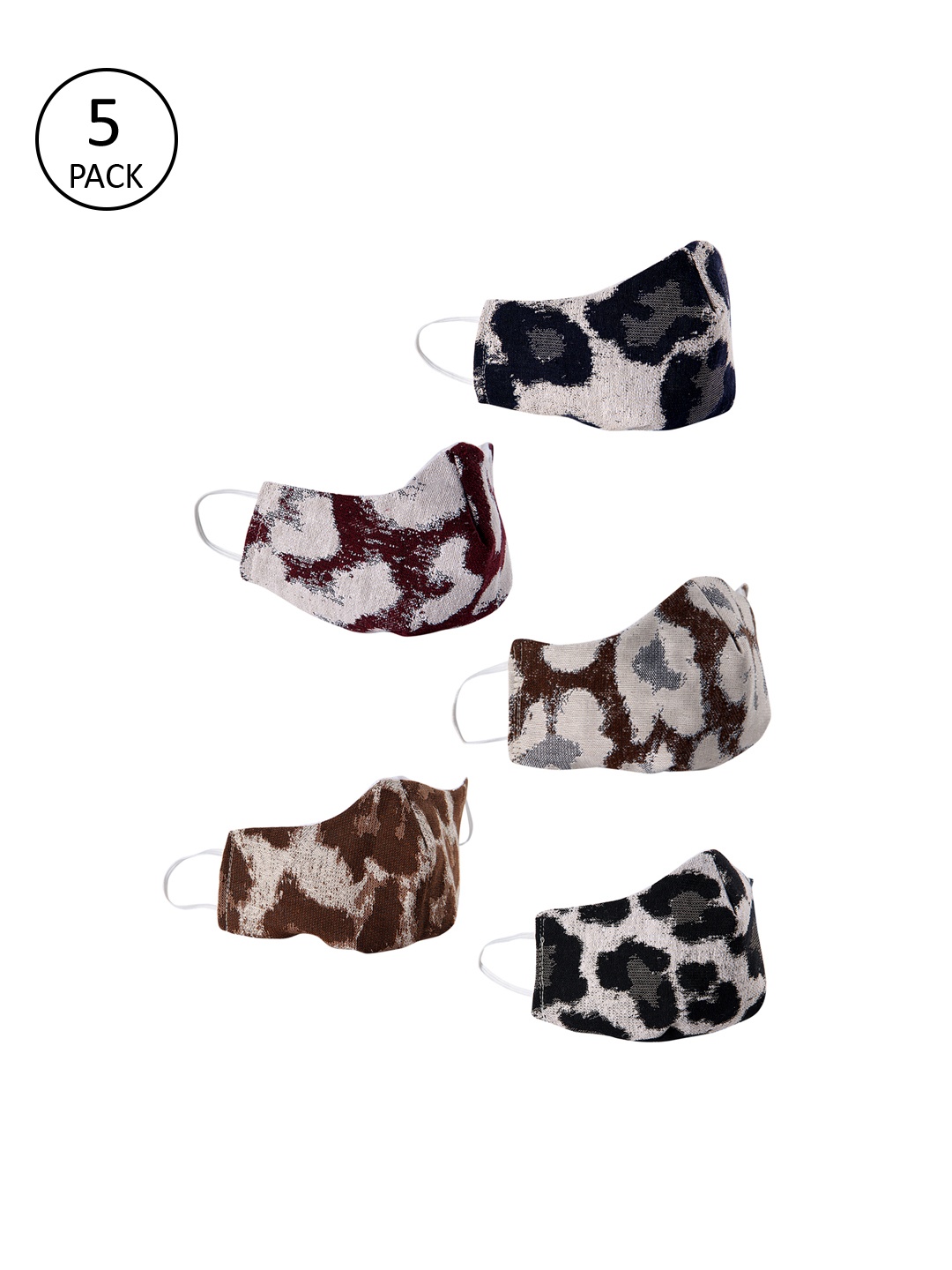 

ROMEE Kids Pack of 5 Reusable 3 Ply Printed Outdoor Masks, Multi
