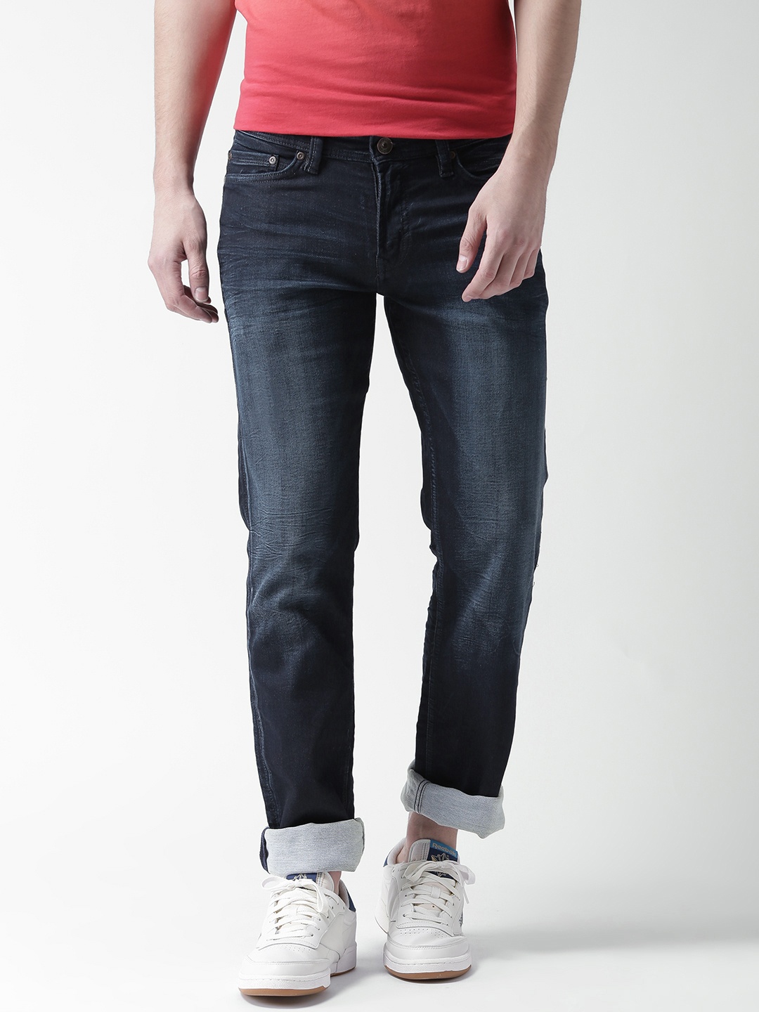 

Celio Navy Washed Stretchable Jeans, Navy blue
