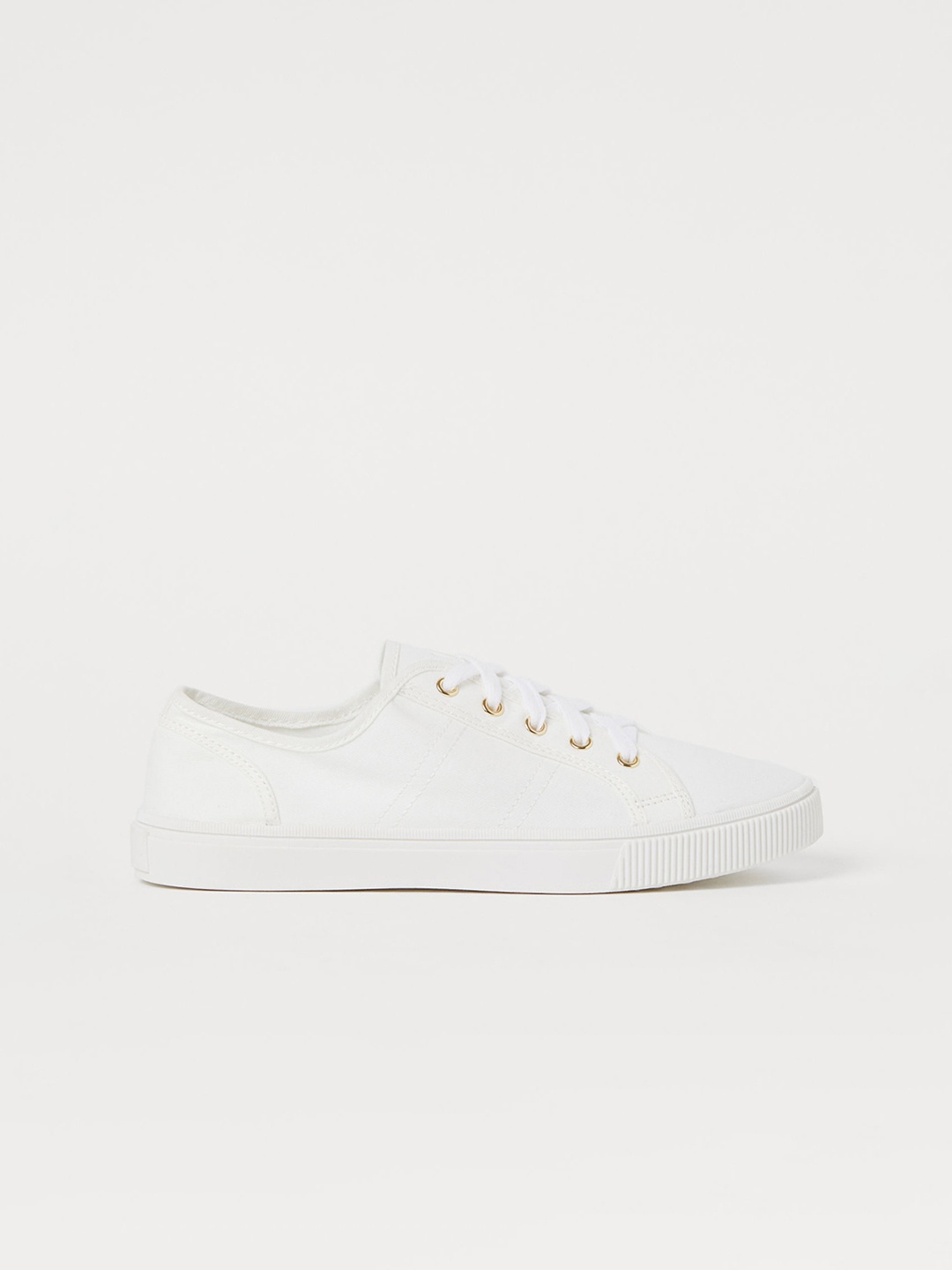 

H&M Women White Solid Trainers