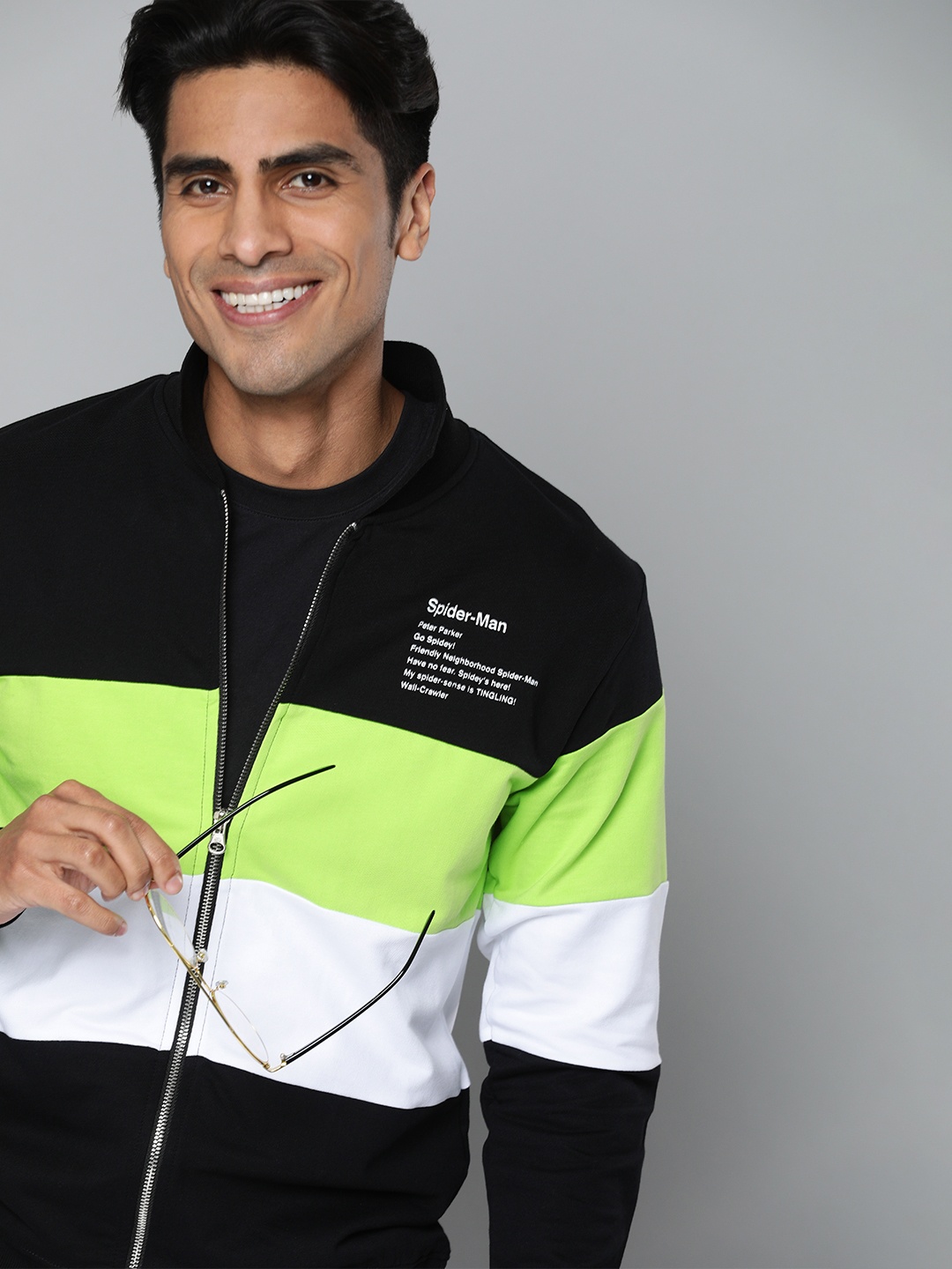 

Kook N Keech Marvel Men Black & Green Striped Sweatshirt