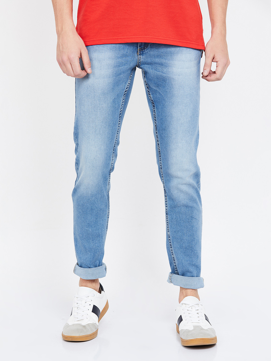 

Forca by Lifestyle Men Blue Skinny Fit Mid-Rise Clean Look Jeans