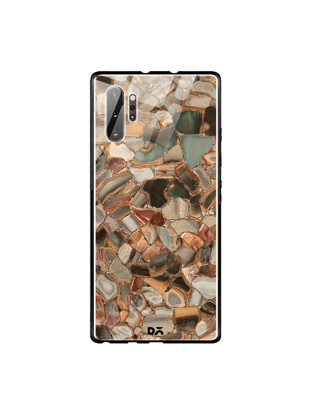 

DailyObjects Brown & Grey Marble Mosaic Samsung Galaxy Note 10 Plus Glass Mobile Case